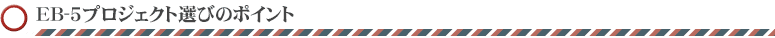 EB-5プロジェクト選びのポイント